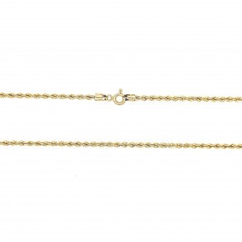 14K Yellow Gold Rope Link/24"/2mm/3.1gr/CHI6