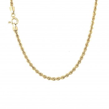 14K Yellow Gold Rope Link/24"/2mm/3.1gr/CHI6