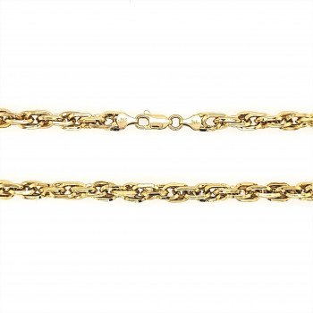 14K Yellow Gold Doble Oval Link/24"/5.8mm/17.8gr/CHI7