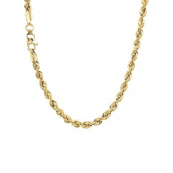 14K Yellow Gold Rope Link/20"/3mm/6.1gr/CHI40