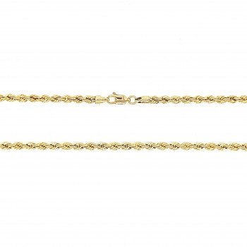 14K Yellow Gold Rope Link/20"/3mm/6.1gr/CHI40