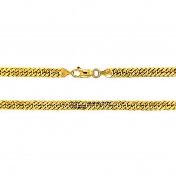 14K Yellow Gold Beveled Curb Link/24"/5mm/15.9gr/CHI72