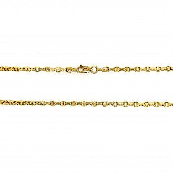 14K YELLOW GOLD MARINER LINK CHAIN NECKLACE / 18" / 2,7MM / 5,2GR / CHI74