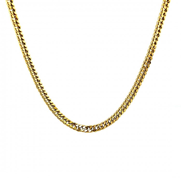 14K YELLOW GOLD CUBAN LINK CHAIN NECKLACE / 24" / 2,9MM / 6,1GR / CHI78