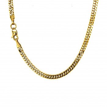 14K YELLOW GOLD CUBAN LINK CHAIN NECKLACE / 24" / 2,9MM / 6,1GR / CHI78