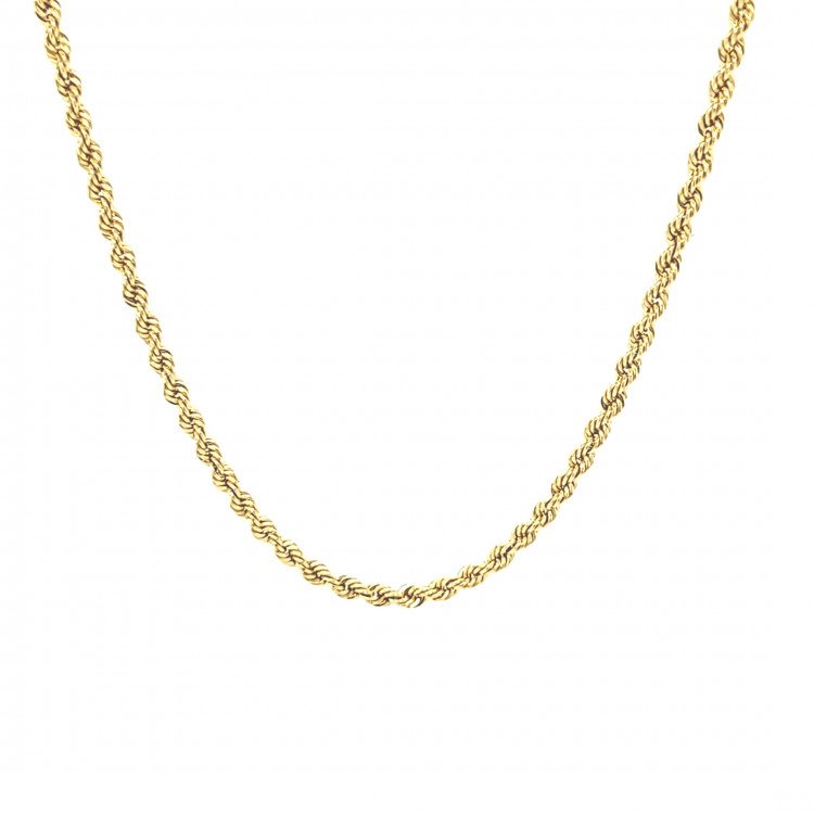 14K Yellow Gold Rope Link/18"/2mm/2.4gr/CHI87O