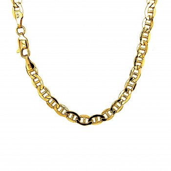 14K Yellow Gold Mariner Link/18"/4.3mm/8.1gr/CHI87V