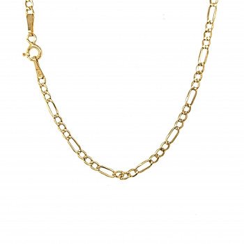 18K Yellow Gold Figaro Link/20"/2.5mm/2.5gr/CHI118