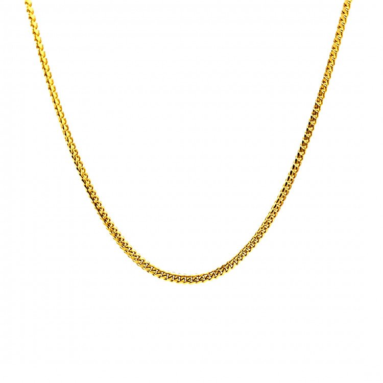 14K Yellow Gold Cuban Link/22"/1.7mm/7.7gr/CHI126