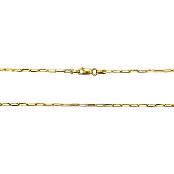 14K Yellow Gold Paperclip Link/20"/2mm/4.4gr/CHI33