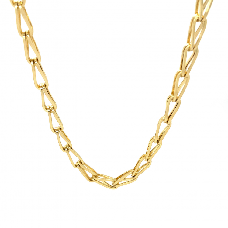 14K Yellow Gold Sash Link/18"/5mm/12gr/CHI184