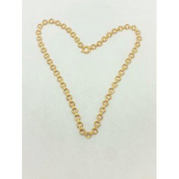 14K Yellow Gold Double Round Link/20"/8mm/13.2gr/CHI182