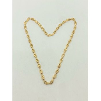14K Yellow Gold Fantacy Link/18"/4.5mm/11.7gr/CHI173
