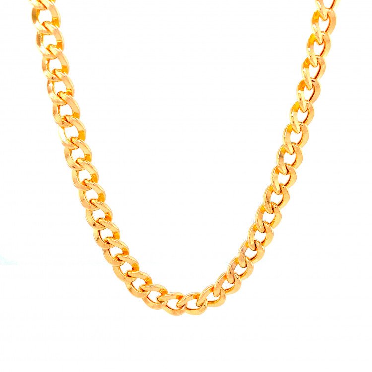 14K Yellow Gold Cuban Link/22"/6.2mm/18gr/CHI157
