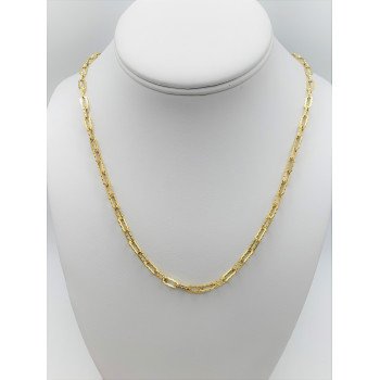 14K Yellow Gold Peanut Link/22"/4.1mm/6.3gr/CHI142