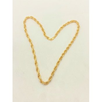 14K Yellow Gold Double Oval Link/20"/5mm/16gr/CHI34A