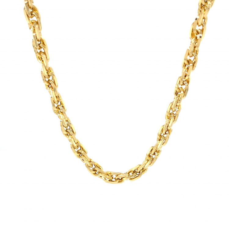 14K Yellow Gold Double Oval Link/20"/5mm/16gr/CHI34A