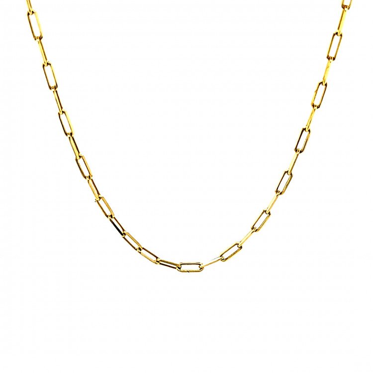 14K Yellow Gold Paperclip Link/22"/2mm/5.1gr/CHI32