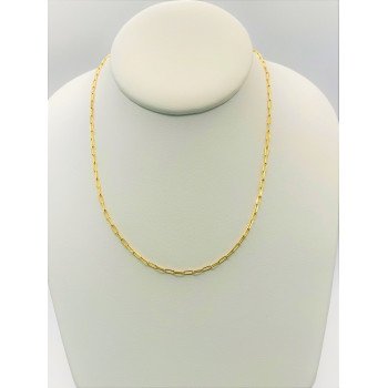 14K Yellow Gold Paperclip Link/22"/2mm/5.1gr/CHI32