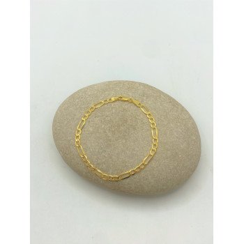 18K Yellow Gold Figaro Link/8"/4.5mm/3.6gr/BRI152