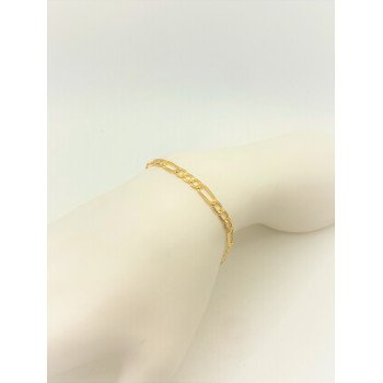 18K Yellow Gold Figaro Link/8"/4.5mm/3.6gr/BRI152