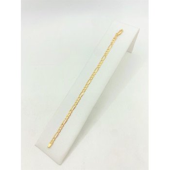 18K Yellow Gold Figaro Link/7"/4mm/2.6gr/BRI145