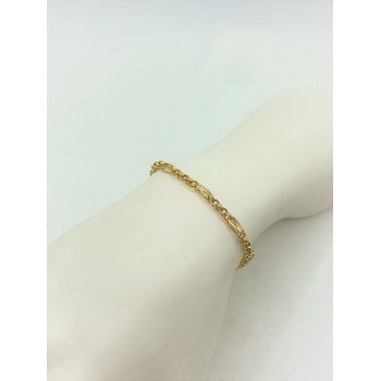 14K Yellow Gold Sash with Rolo Link/8"/3.5mm/4.3gr/BRI135