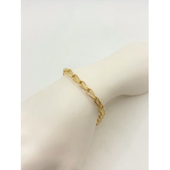 14K Yellow Gold Sash Link/8"/4.2mm/3.7gr/BRI134