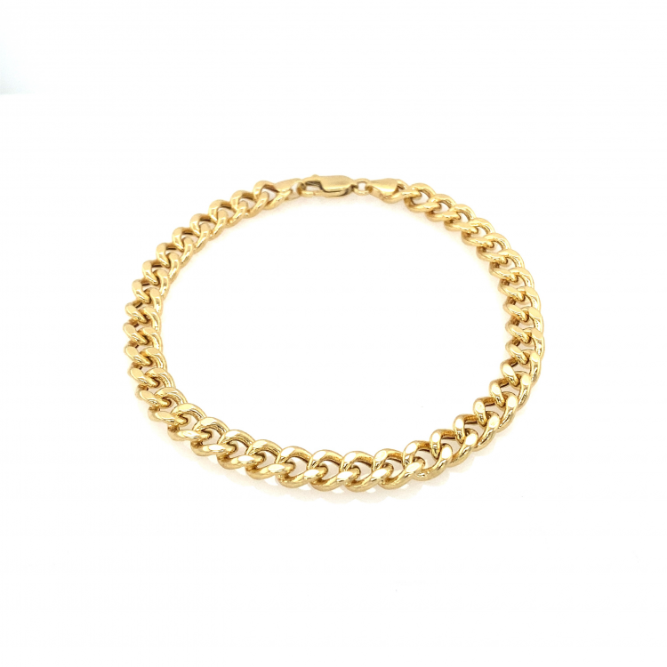 14K Yellow Gold Cuban Link/8.5"/6.8mm/10.6gr/BRI112