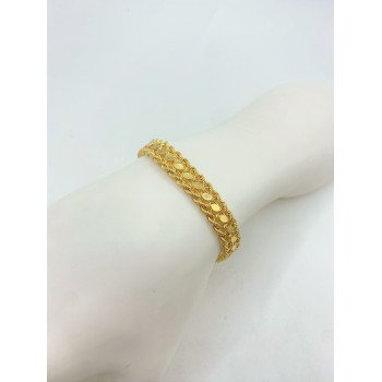 14K Yellow Gold Doble Rope with Flat Link/8"/9.1mm/7.9gr/BRI110