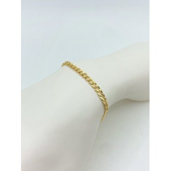 14K Yellow Gold Cuban Link/8"/4mm/3.1gr/BRI100