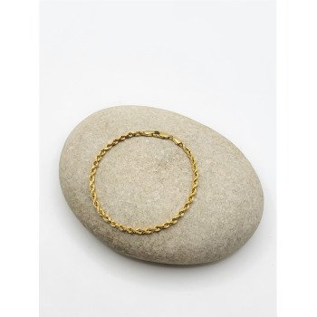 14K Yellow Gold Rope Link/7"/2.5mm/4.7gr/BRI96