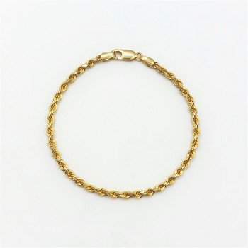 14K Yellow Gold Rope Link/7"/2.5mm/4.7gr/BRI96