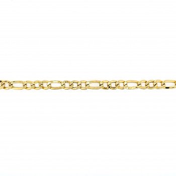 14K Yellow Gold Figaro Link/7.5"/6mm/5.9gr/BRI11