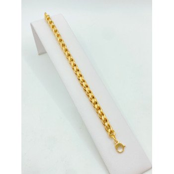 14K Yellow Gold Braided Link/7"/6mm/8.2gr/M17