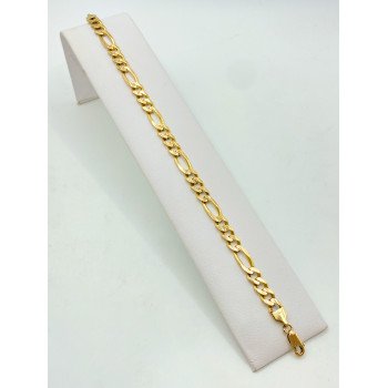 14K Yellow Gold Figaro Link/8.2"/6.5mm/13.3gr/M86