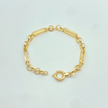 14K Yellow Gold Combined Rolo/7.5"/4.5mm/4.5gr/BRI104