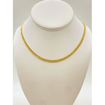 14K Yellow Gold Cuban Link/18"/4mm/7.1gr/CHI140