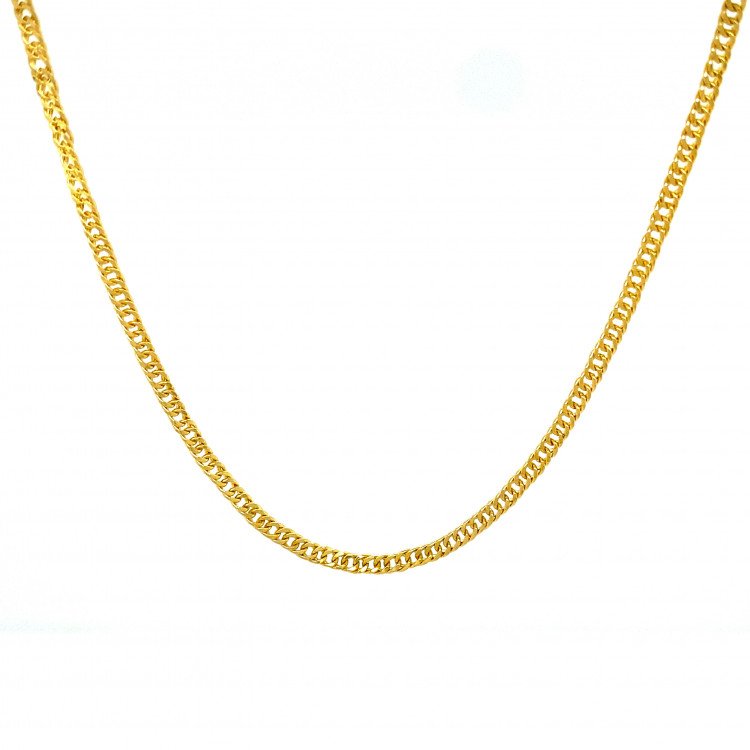 18K Yellow Gold Beveled Link/20"/2mm/2.8gr/CHI195