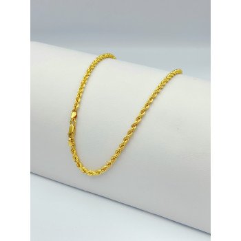 14K YELLOW GOLD ROPE LINK CHAIN / 24" / 4MM / 9,6GR / CHI153