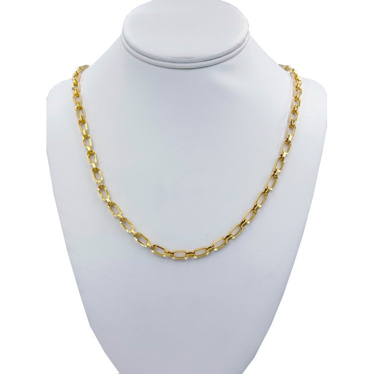 14K Gold Cuban link chain / CHI190 / 11.1gr