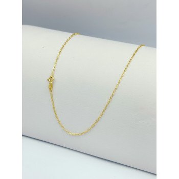 14K Yellow Gold Paperclip Link/22"/2mm/5.1gr/CHI32