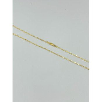 14K Yellow Gold Paperclip Link/20"/2mm/4.4gr/CHI33