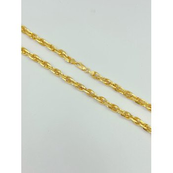 14K Yellow Gold Double Oval Link/20"/5mm/16gr/CHI34A