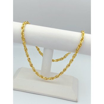 14K Yellow Gold Double Oval Link/20"/5mm/16gr/CHI34A