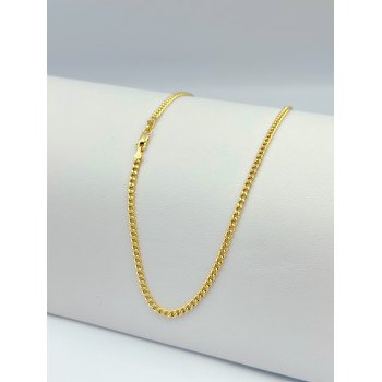 14K YELLOW GOLD CUBAN LINK CHAIN NECKLACE / 24" / 3MM / 6,3GR / CHI38