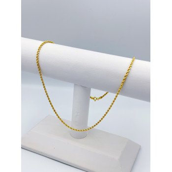 14K Yellow Gold Rope Link/20"/3mm/6.1gr/CHI40