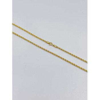 14K Yellow Gold Rope Link/25"/3.3mm/7.6gr/CHI41