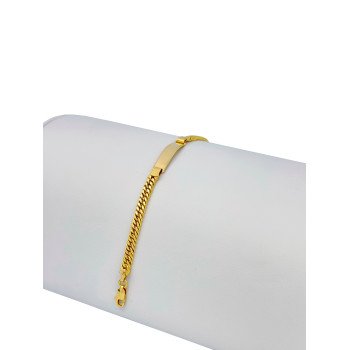 14K Yellow Gold ID Beveled Link/6.5"/6.5mm/5.7gr/BRI20