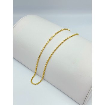 14K YELLOW GOLD MARINER LINK CHAIN NECKLACE / 18" / 2,7MM / 5,2GR / CHI74